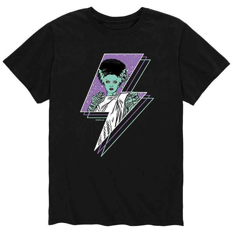 Big & Tall Universal Monsters Bride Lightning Bolt Graphic Tee, Mens Blue Product Image