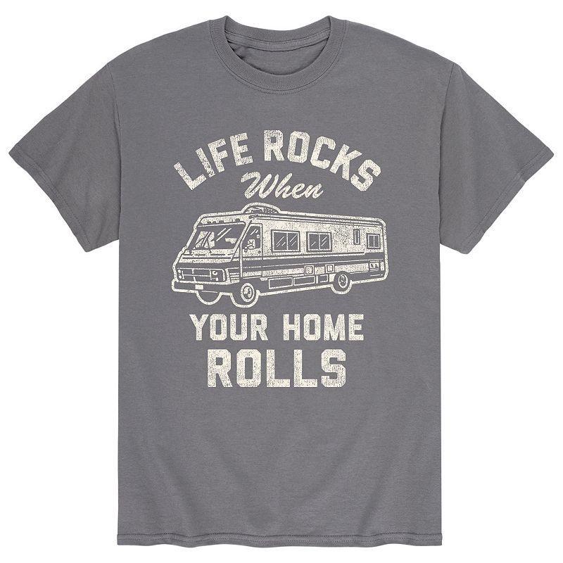 Mens Life Rocks Home Rolls Tee Product Image