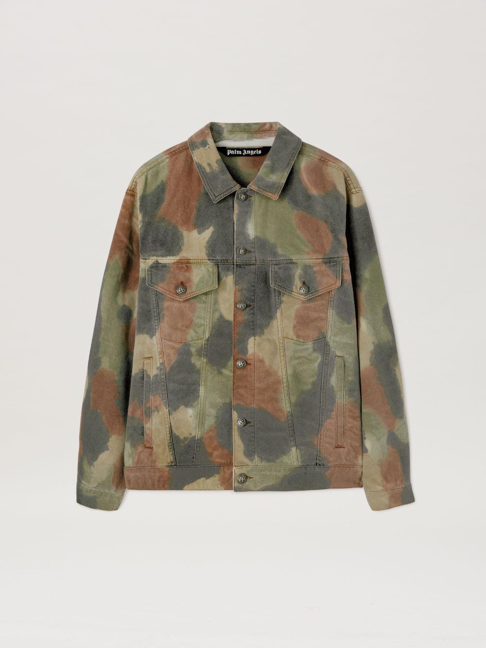 Camouflage Denim Jacket on Sale - Palm Angels® Official  Product Image