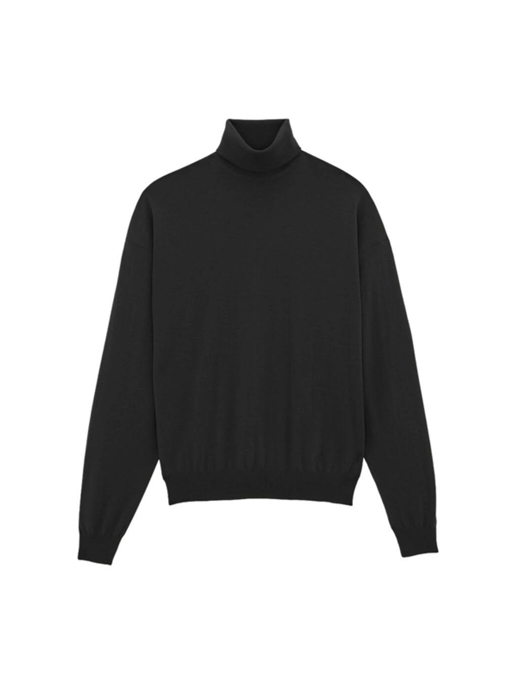 SAINT LAURENT Wool Turtleneck In Black product image