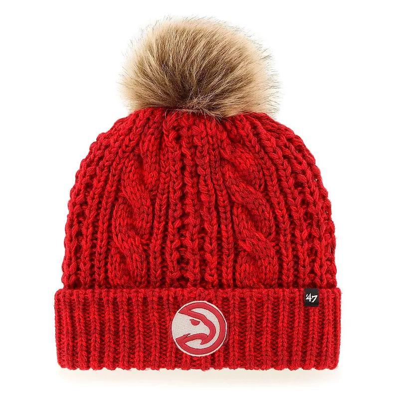 Womens 47 Atlanta Hawks Meeko Cuffed Knit Hat with Pom Product Image