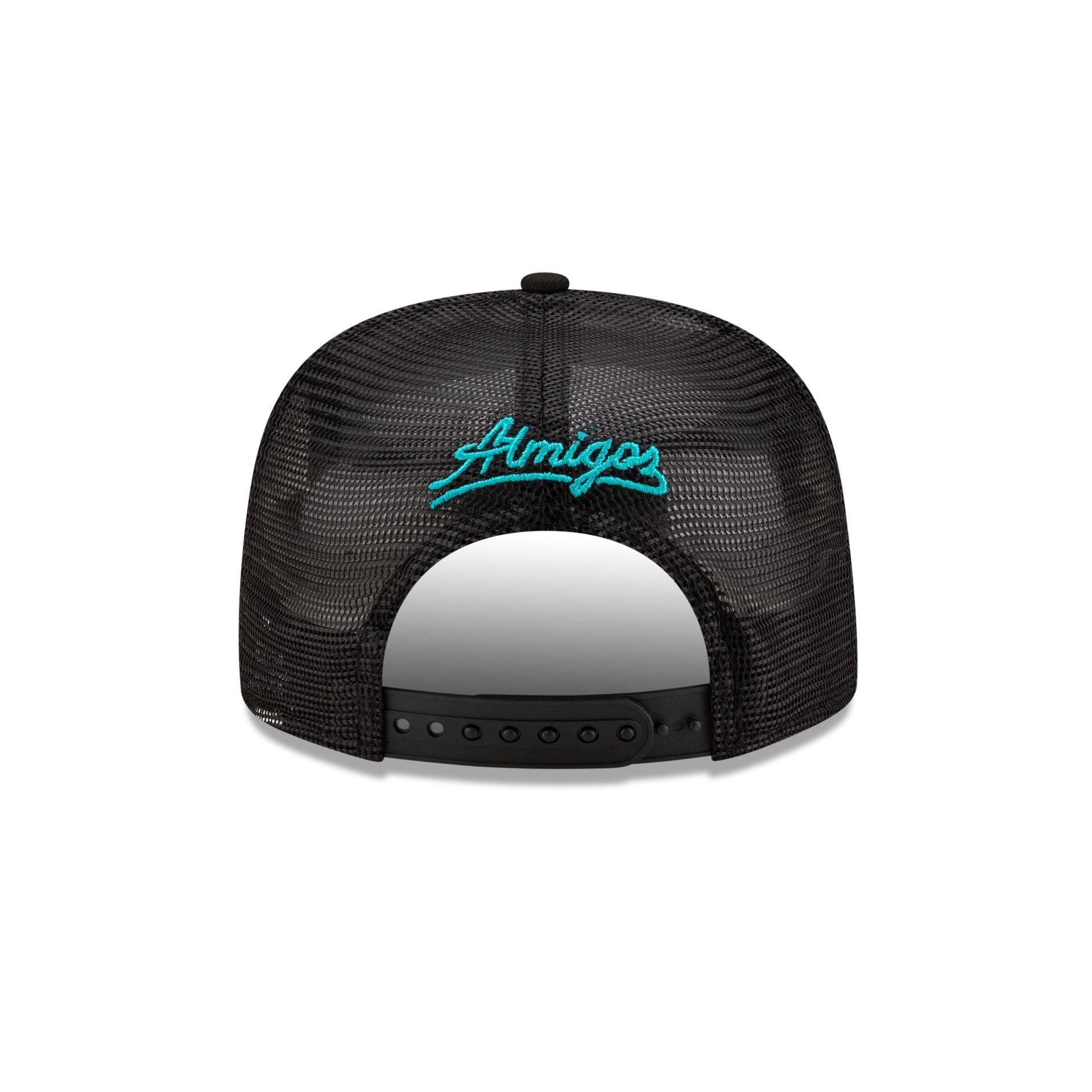 Almigos X New Era Black 9FIFTY Original Fit Trucker Male Product Image