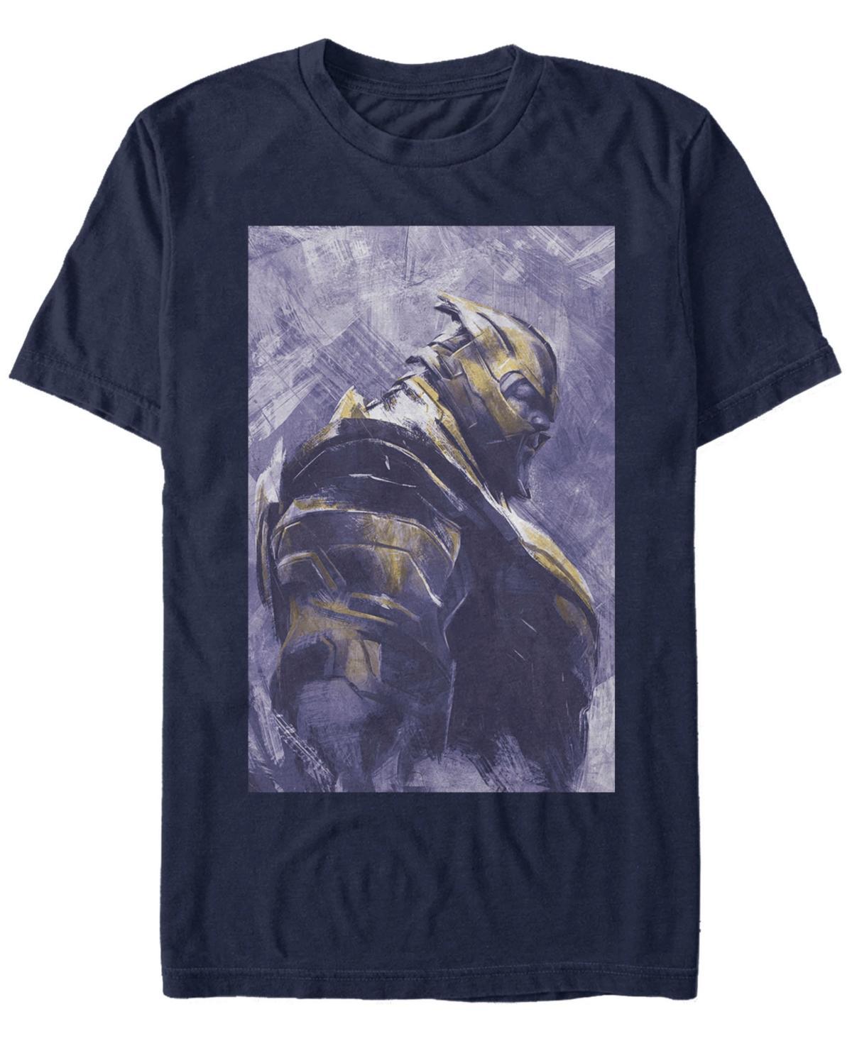 Mens Avengers Thanos Painted Tee Blue Product Image