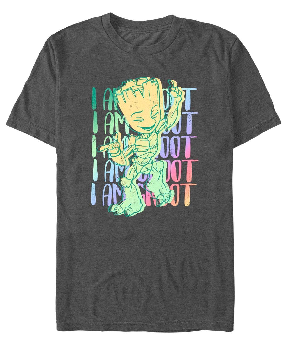 Mens Marvel Film I am Groot Stack Short Sleeve T-shirt Product Image