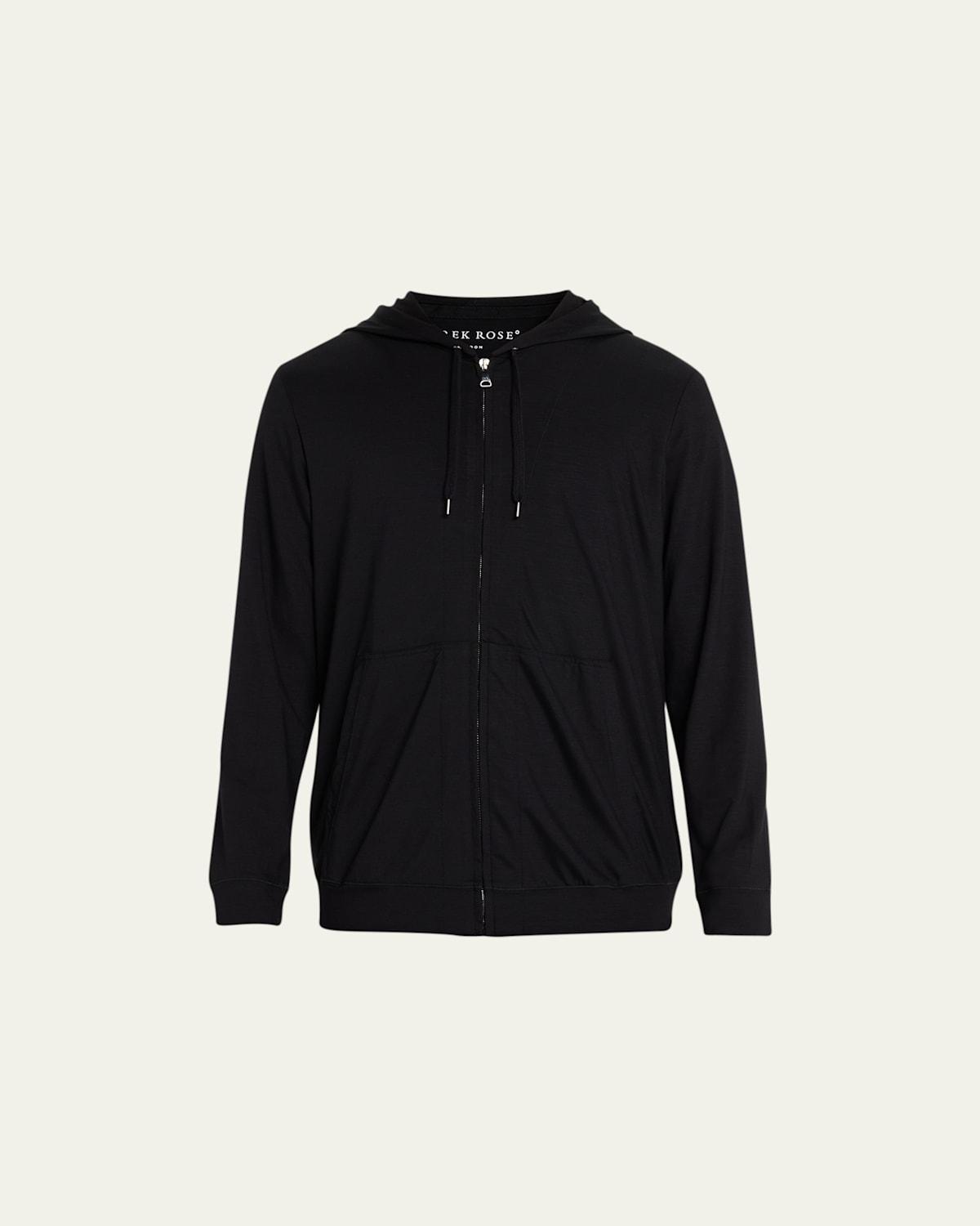 Mens Modal Zip-Front Hoodie Product Image