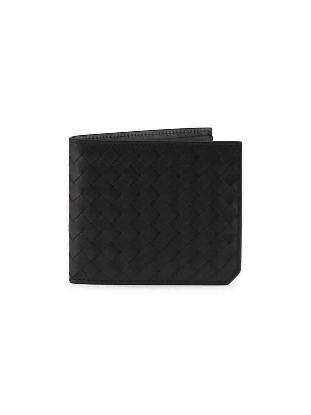 Mens Intrecciato Leather Bifold Wallet Product Image