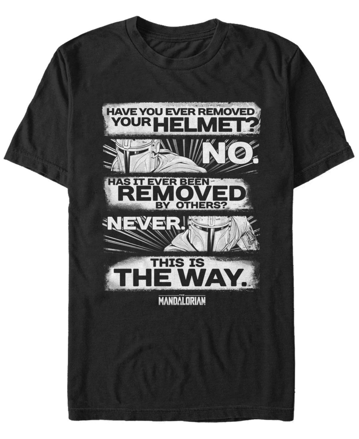 Mens Star Wars The Mandalorian Have You Ever Removed Your Helmet Tee Product Image