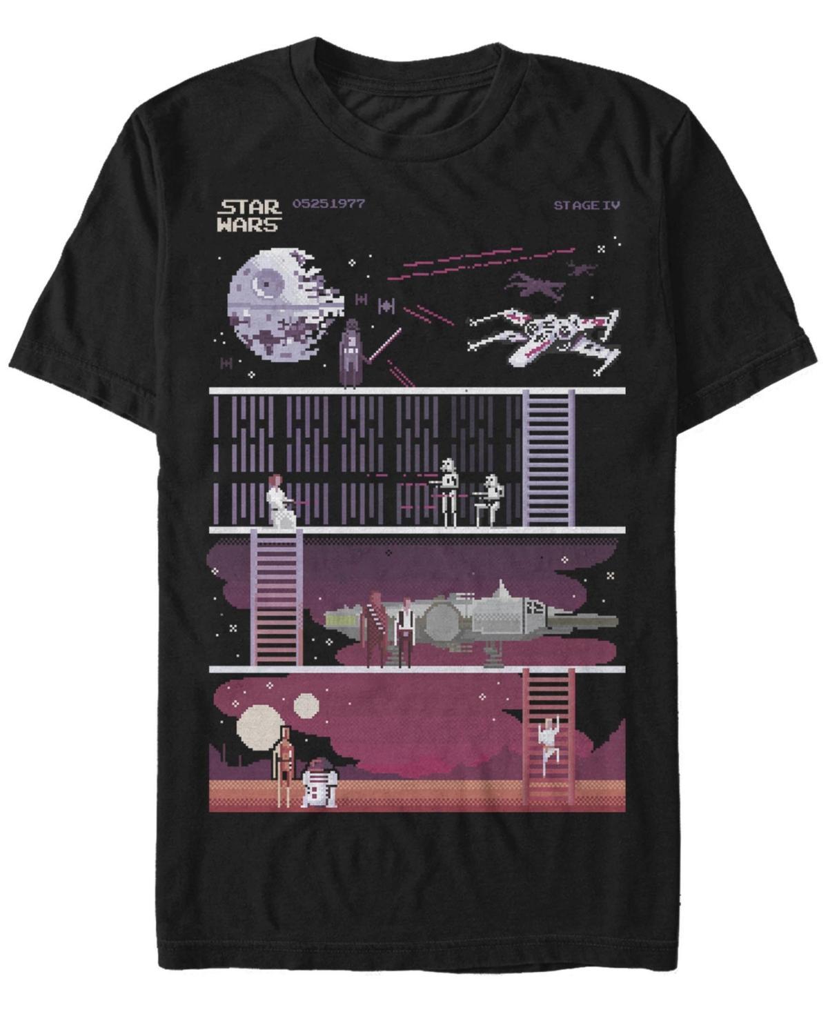 Mens Star Wars Retro Video Game Theme Tee Product Image