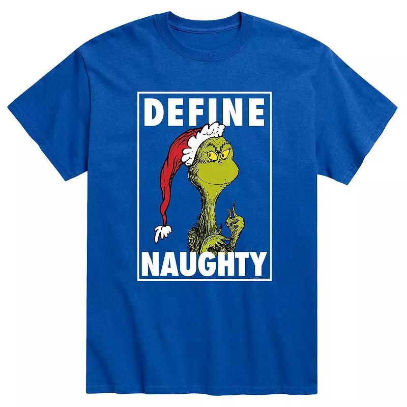 Big & Tall Dr. Seuss Define Naughty Tee, Mens Med Blue Product Image