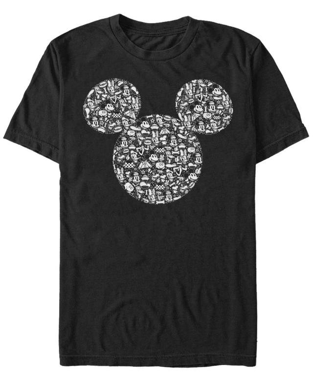 Fifth Sun Mens Mickey Icons Fill Short Sleeve T-Shirt Product Image