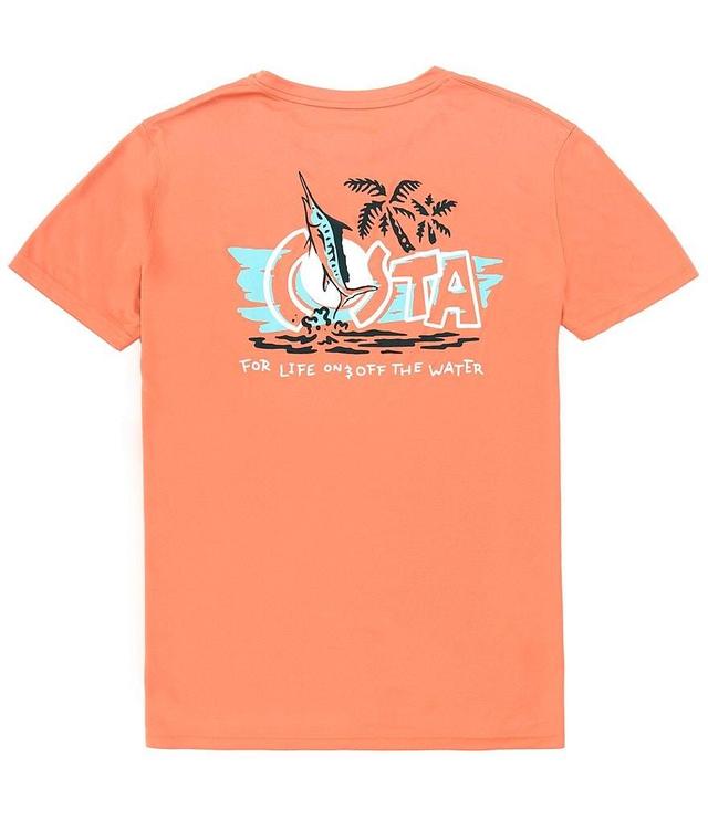 Costa Short Sleeve Tech Gnarly Marlin Graphic T-Shirt Product Image