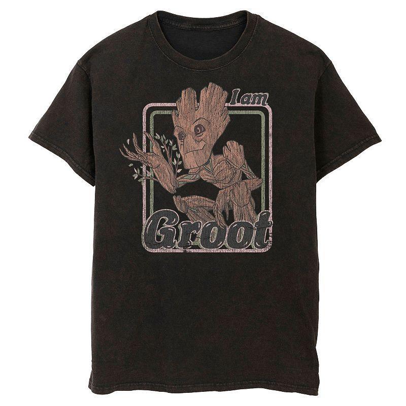 Mens Marvel Guardians Of The Galaxy I Am Groot Retro Portrait Tee Product Image