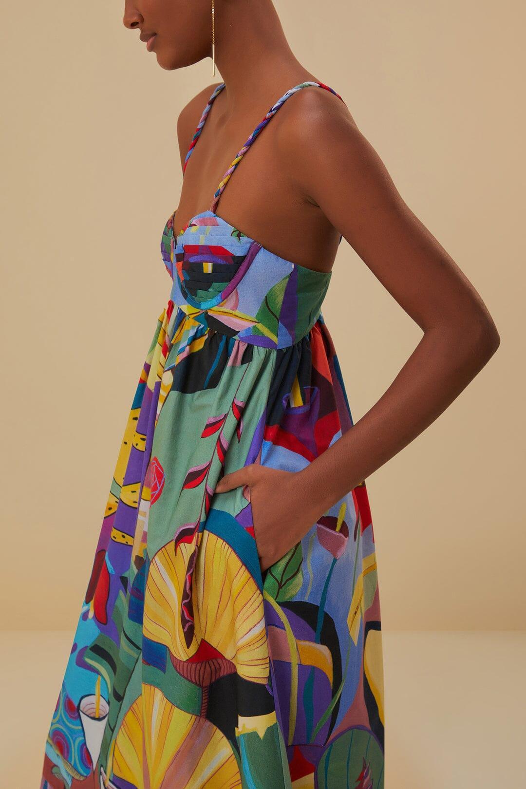 Tropical Scenario Sleeveless Maxi Dress Product Image