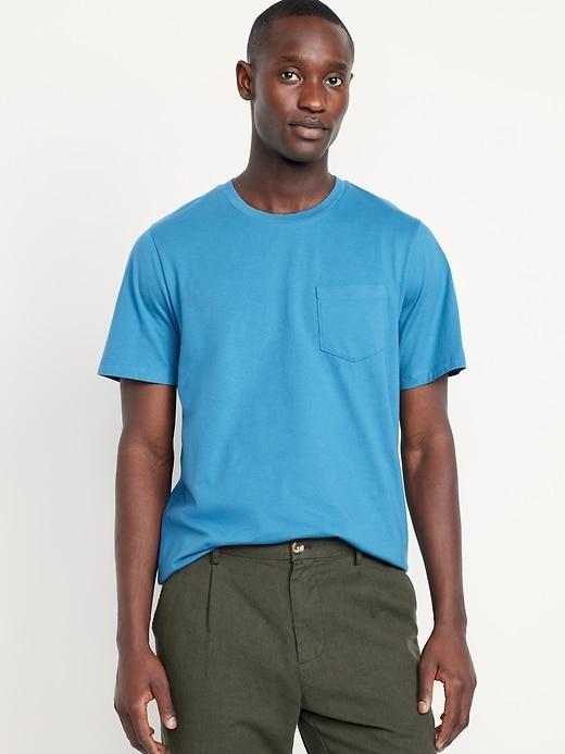 Crew-Neck Pocket T-Shirt Product Image