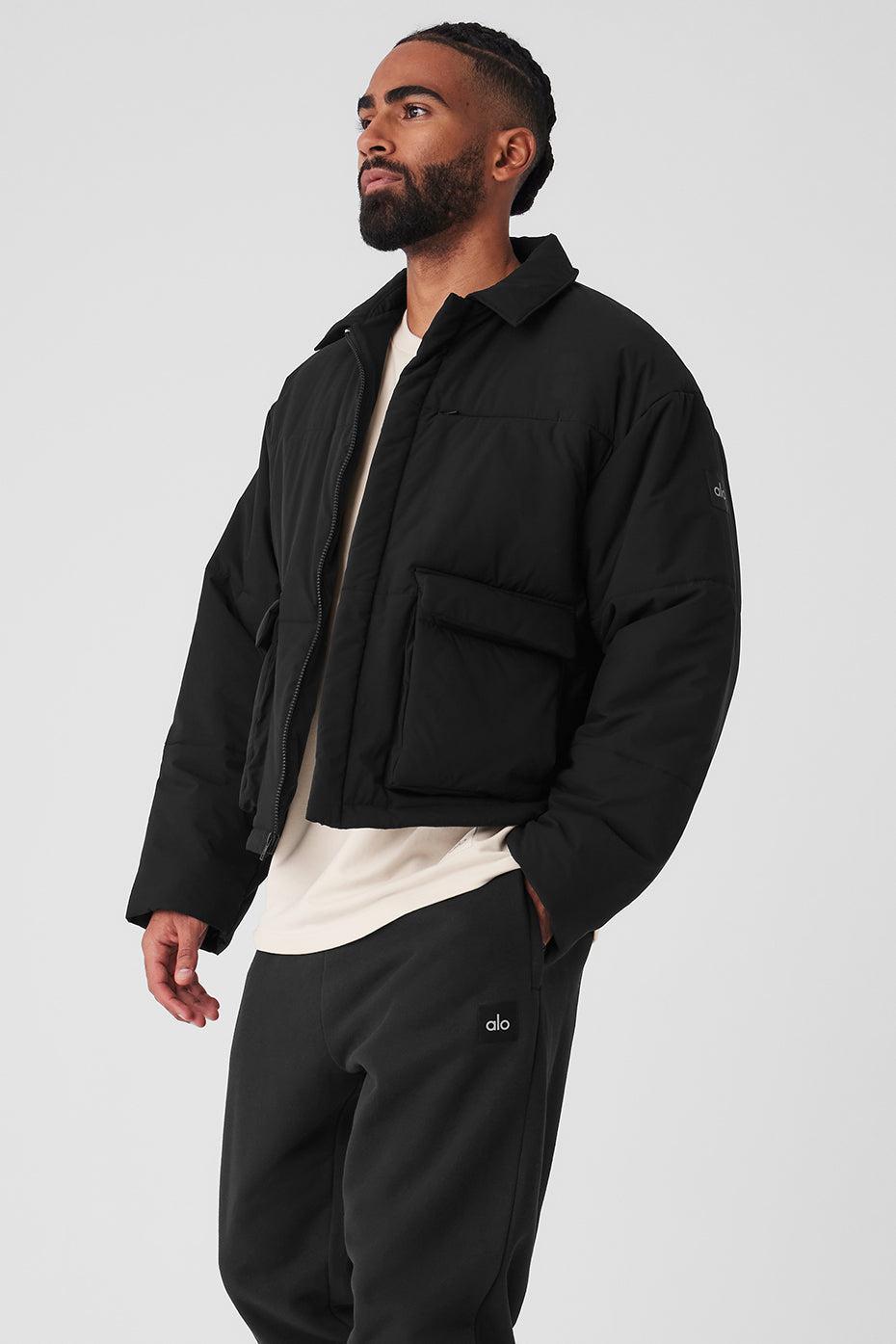 Voyage Utility Cargo Jacket - Black Male Product Image