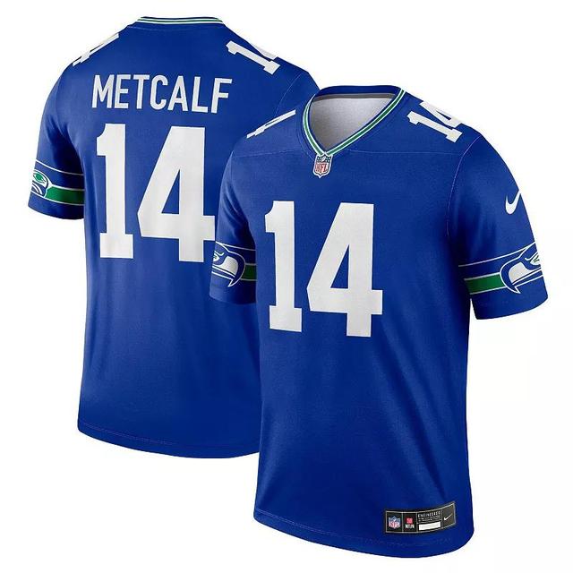 Mens Nike Dk Metcalf Royal Seattle Seahawks Throwback Legend Player Jersey - Royal Product Image