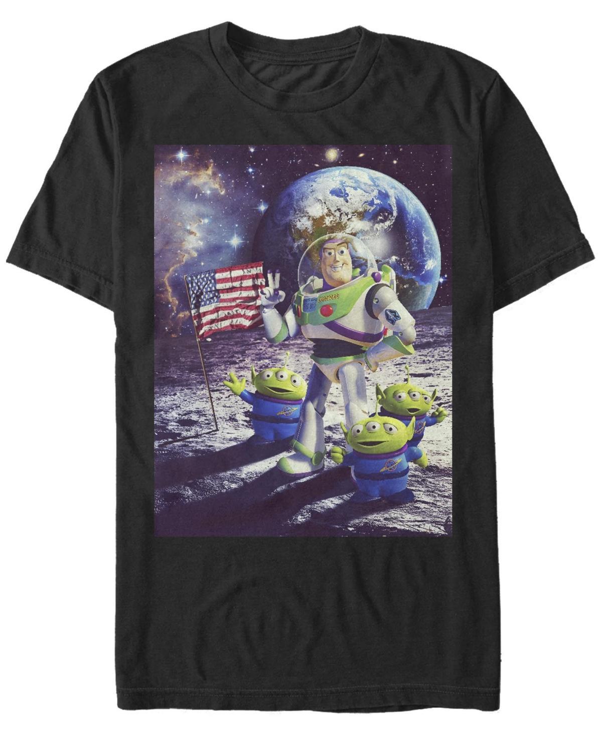 Mens Disney / Pixars Toy Story Buzz Lightyear On The Moon Aliens Tee Product Image