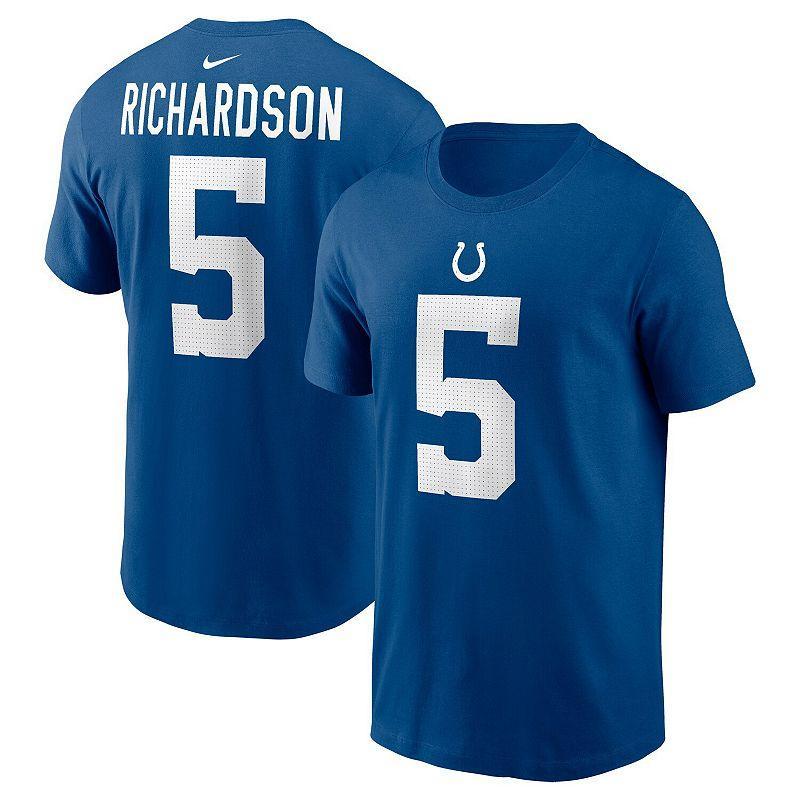 Mens Nike Anthony Richardson Royal Indianapolis Colts 2023 NFL Draft First Round Pick Player Name & Number T-Shirt Product Image