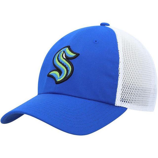 Mens adidas Blue Seattle Kraken Color Pop Trucker Adjustable Hat Product Image