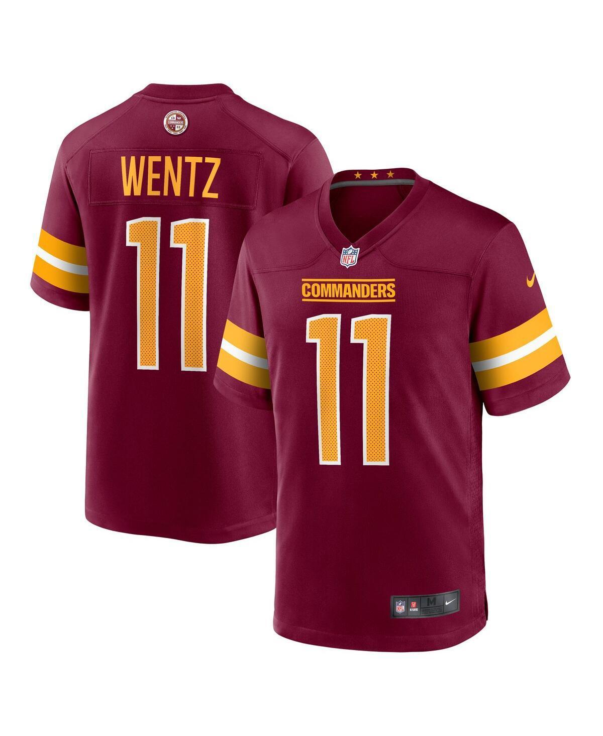 Mens Nike Carson Wentz Burgundy Washington Commanders Game Jersey Product Image