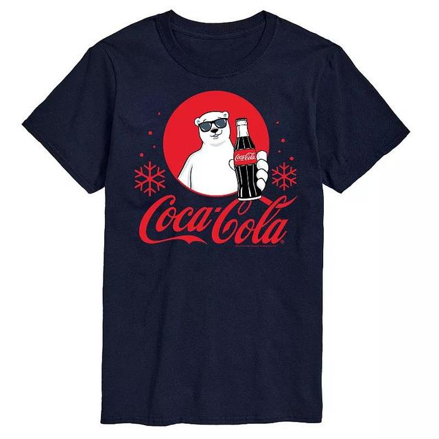 Big & Tall Coca-Cola Polar Bear Graphic Tee, Mens Blue Product Image