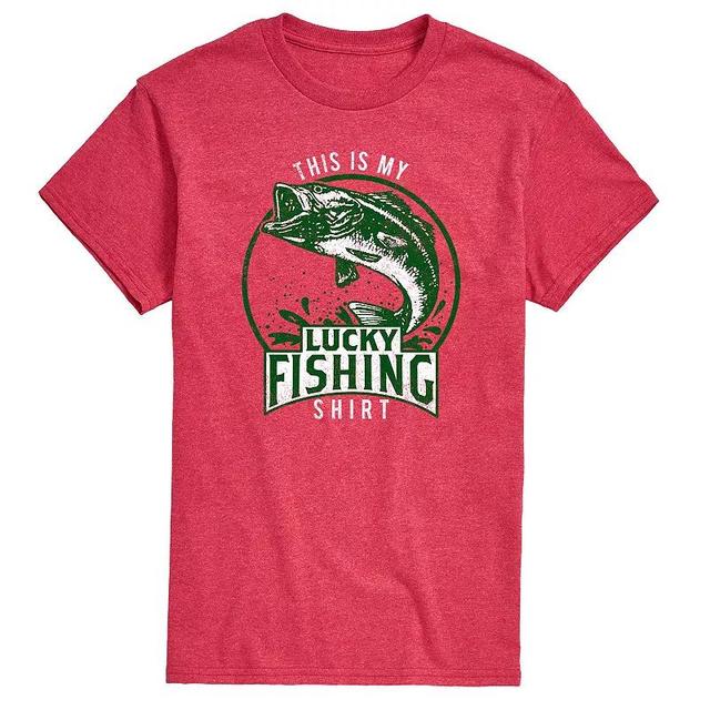 Big & Tall Lucky Fishing Shirt Graphic Tee, Mens Product Image