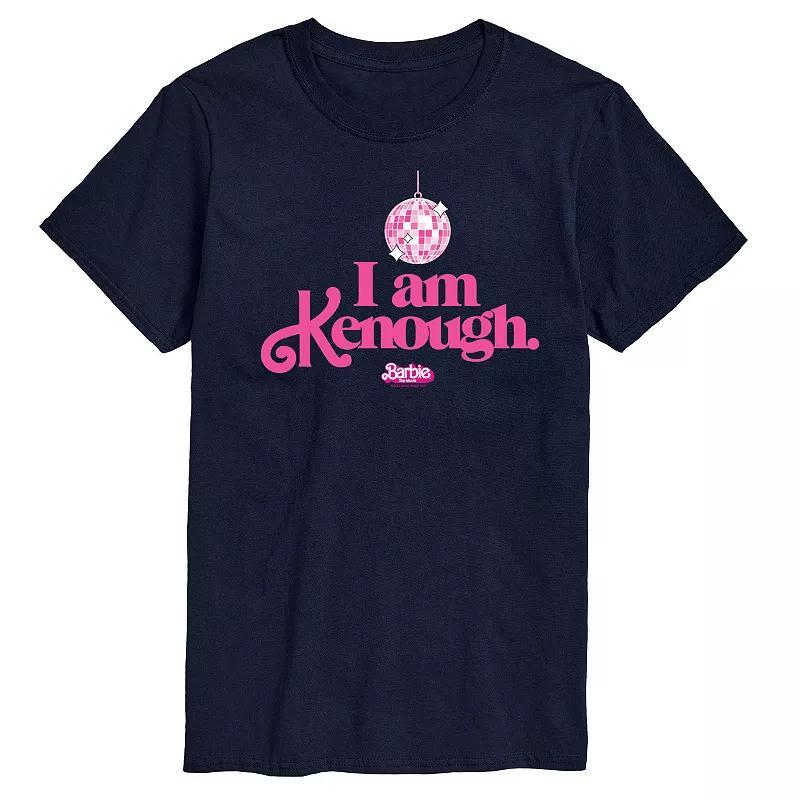 Big & Tall Barbie The Movie I Am Kenough DiscoBall Graphic Tee, Mens Blue Product Image