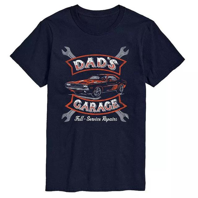 Big & Tall Dads Garage Graphic Tee, Mens Blue Product Image