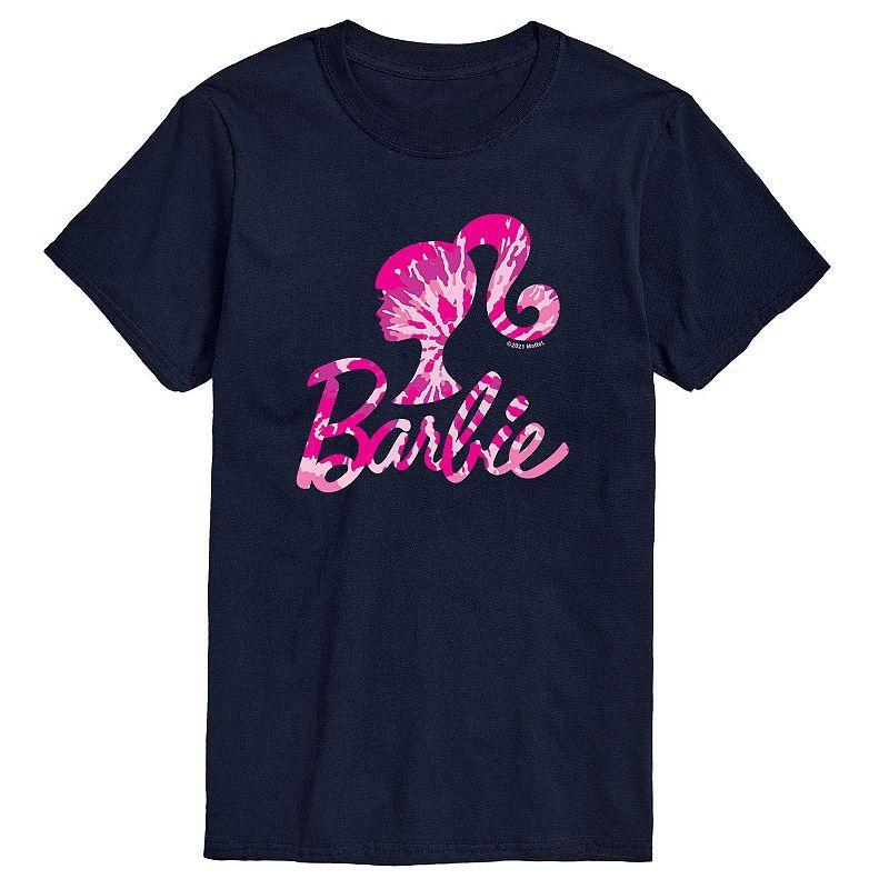 Mens Barbie Logo Tie Dye Graphic Tee Product Image