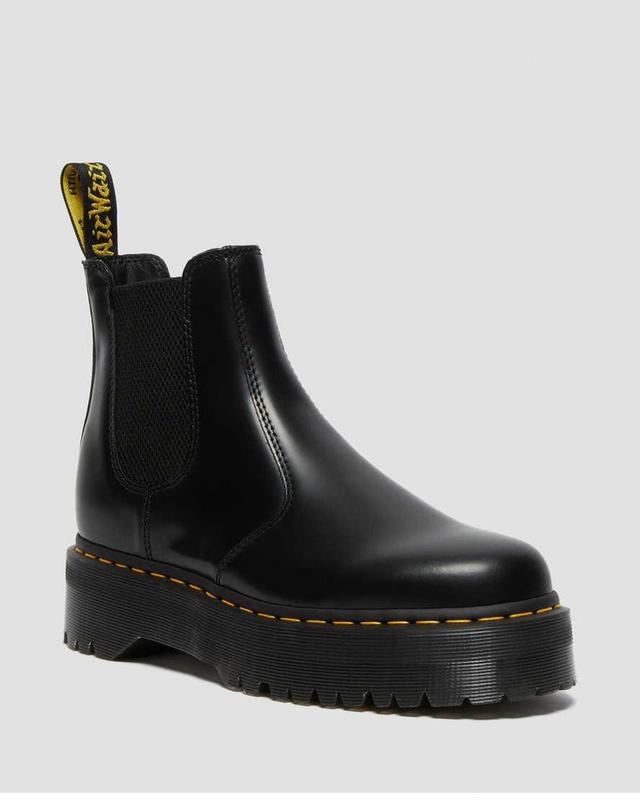 2976 Smooth Leather Platform Chelsea Boots Product Image