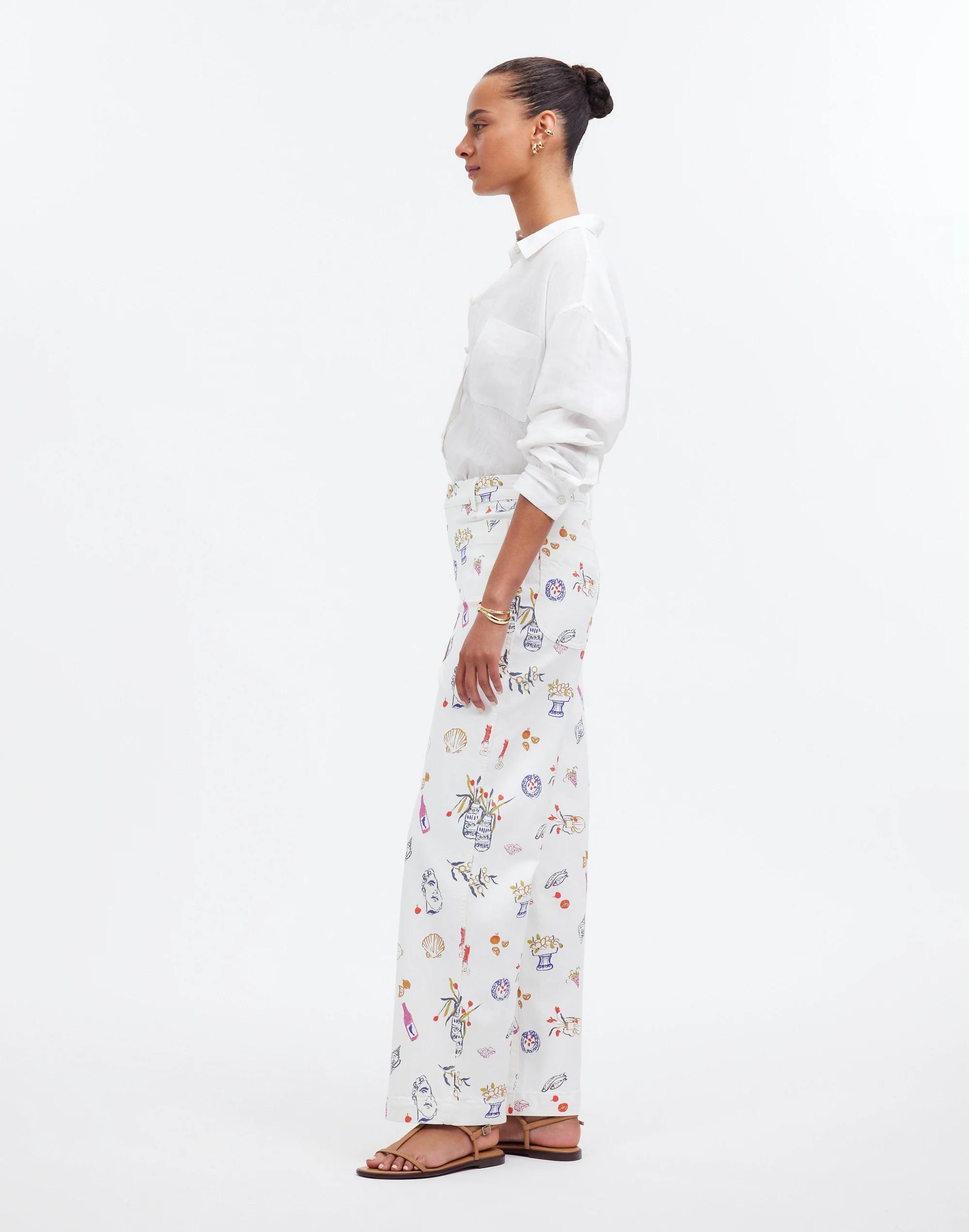 Madewell x Lisa Says Gah! The Perfect Vintage Wide-Leg Crop Jean: Printed Edition Product Image