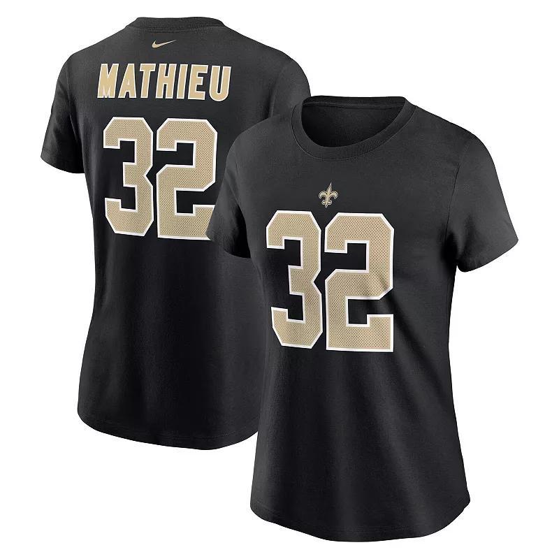 Womens Nike Tyrann Mathieu New Orleans Saints Player Name & Number T-Shirt Product Image