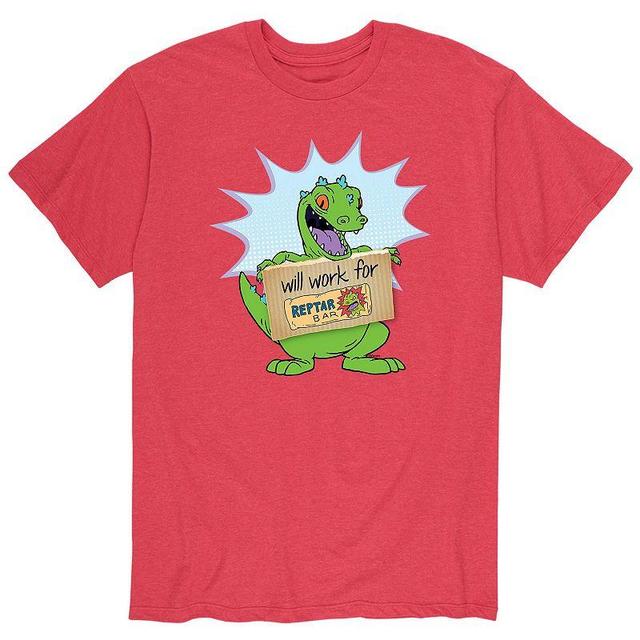 Mens Rugrats Reptar Work Tee Red Product Image