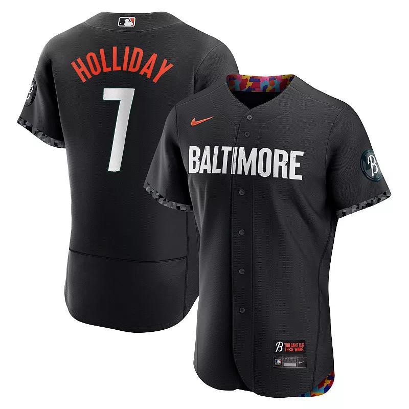 Mens Nike Jackson Holliday Baltimore Orioles City Connect Authentic Player Jersey Product Image