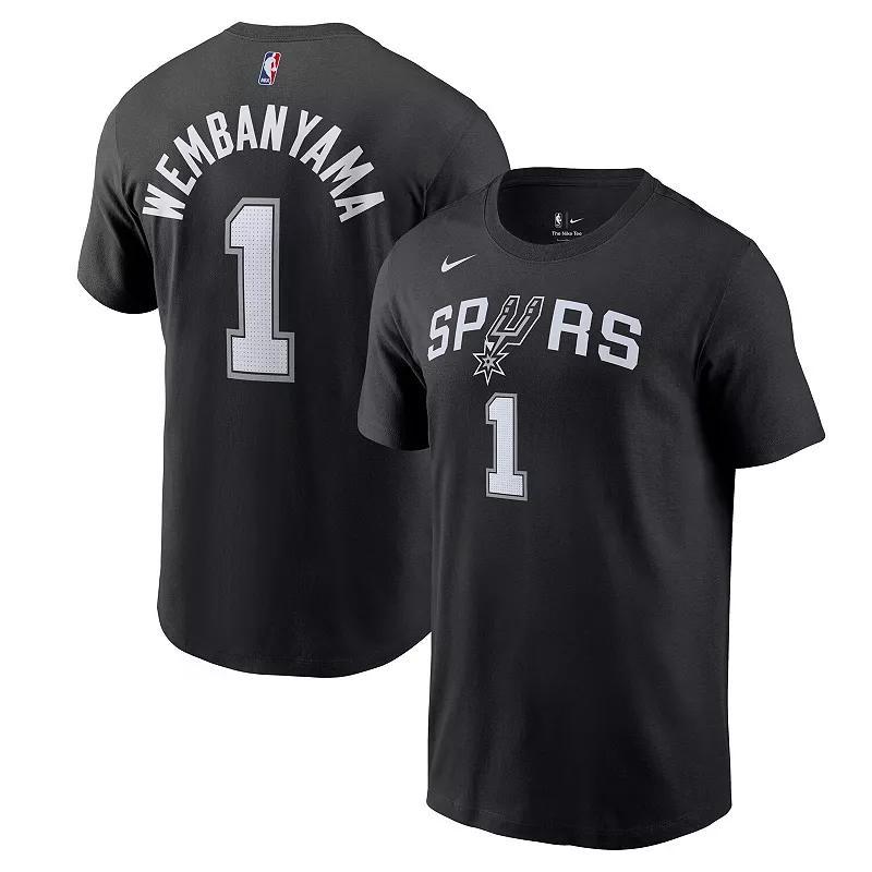 Mens Nike Victor Wembanyama San Antonio Spurs 2023 NBA Draft First Round Pick Name & Number T-Shirt Product Image