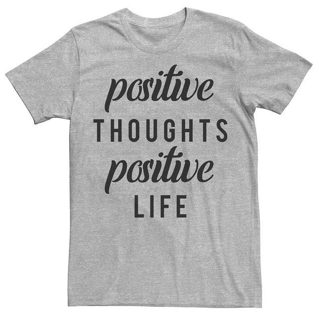 Mens Fifth Sun Positive Thought Positive Life Tee Athletic Grey Product Image