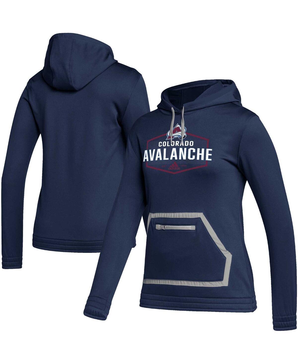 Womens adidas Colorado Avalanche Team Issue Pullover Hoodie Blue Product Image