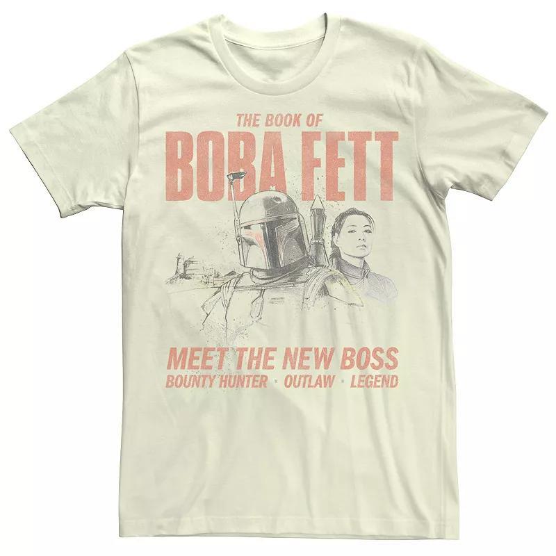 Mens Star Wars The Book Of Boba Fett Sketch Portrait Tee Product Image