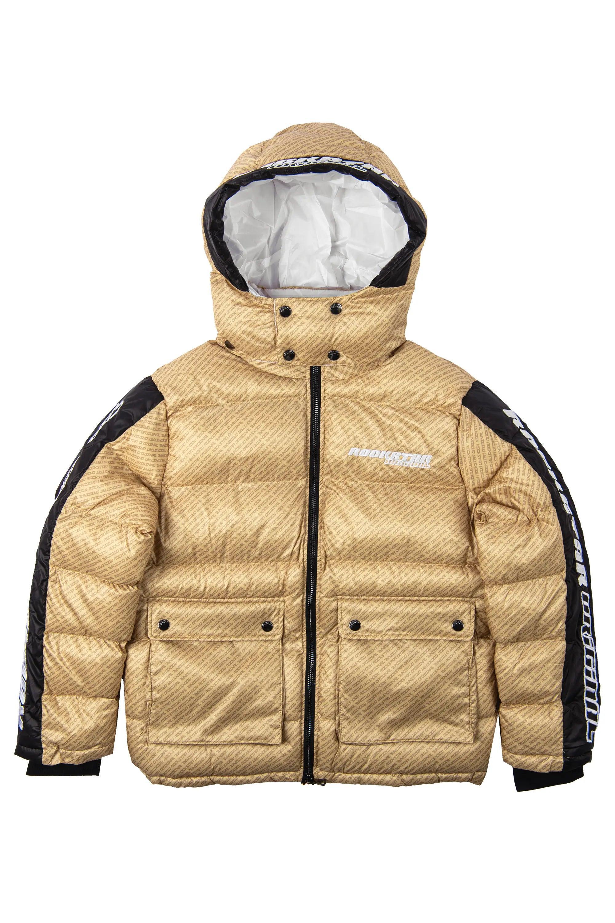 Bryson Puffer Jacket- Beige Male Product Image