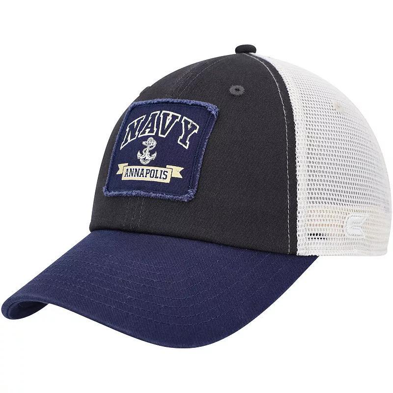 Mens Colosseum  Charcoal Navy Midshipmen Objection Snapback Hat Product Image