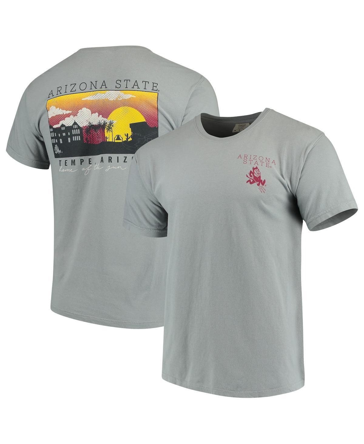 Mens Gray Arizona State Sun Devils Team Comfort Colors Campus Scenery T-Shirt Product Image