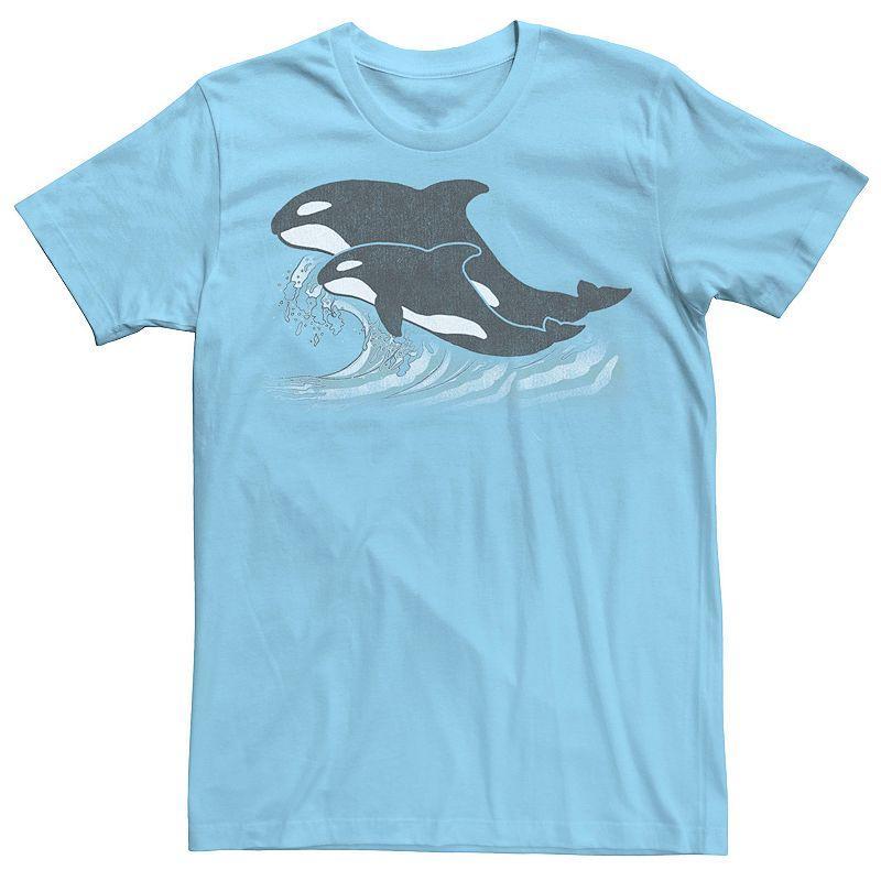 Mens Earth Day Orca Ocean Jump Tee Product Image