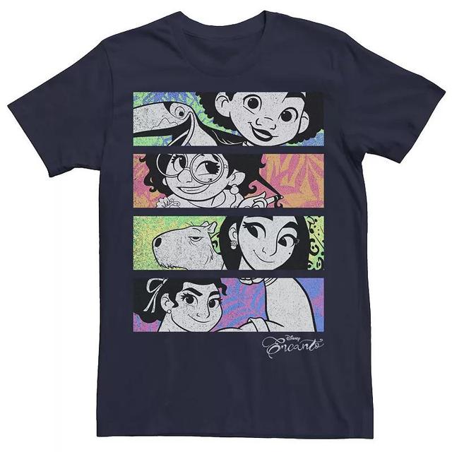 Disneys Encanto Mens Character Colorful Portrait Pane Tee Blue Product Image