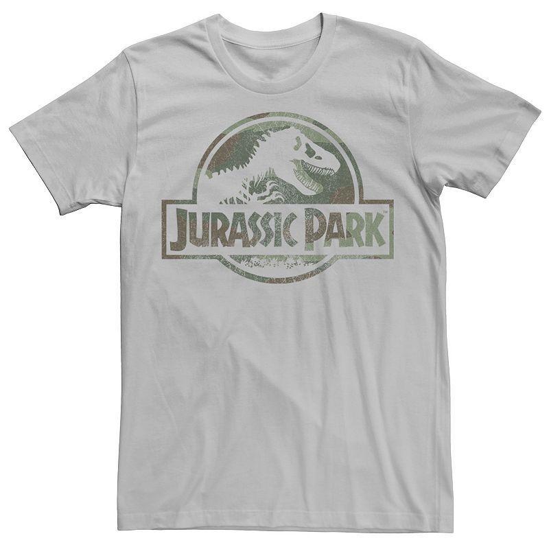 Mens Jurassic Park Camo Fossil Logo Tee, Mens Product Image