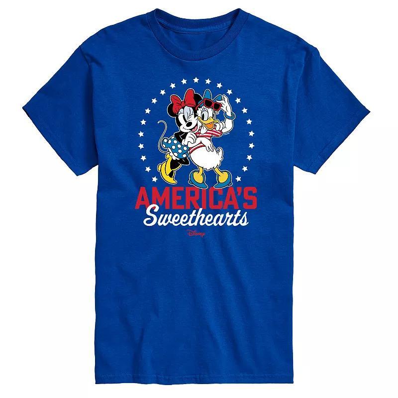 Disneys Big & Tall Americas Sweethearts Graphic Tee, Mens Black Product Image