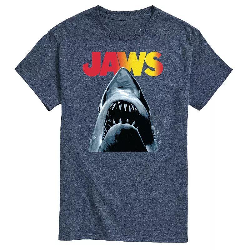 Big & Tall Jaws Tee, Mens Med Blue Product Image