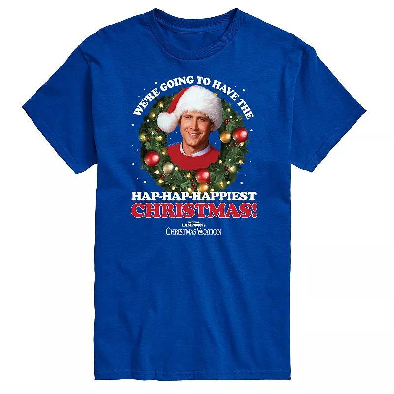 Mens National Lampoons Christmas Vacation Happiest Christmas Graphic Tee Product Image