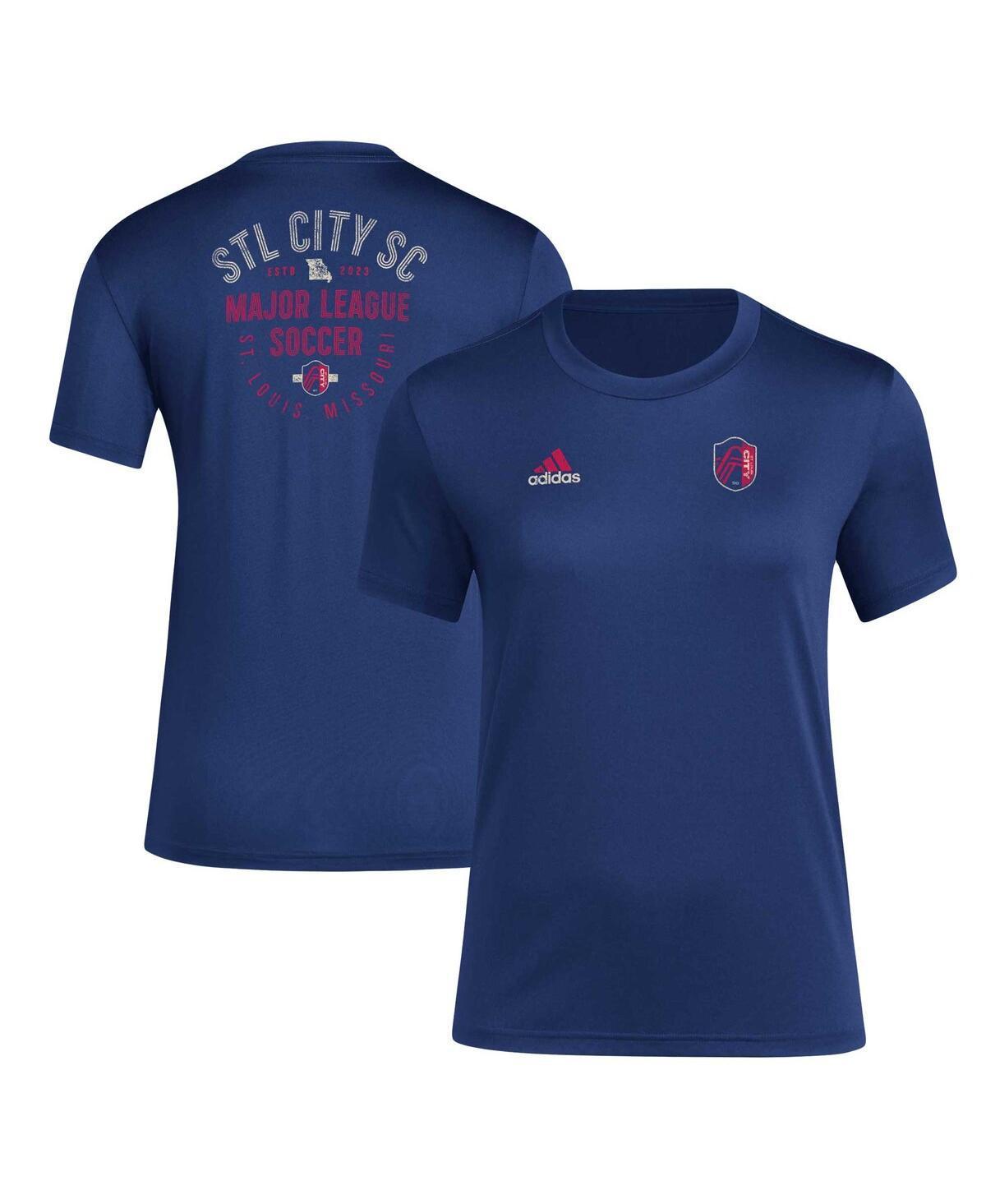 Adidas Womens Navy St. Louis City Sc Local Stoic T-Shirt Product Image