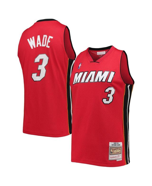 Mens Mitchell & Ness Dwyane Wade Red Miami Heat Big and Tall Hardwood Classics 2005-06 Swingman Jersey - Red Product Image