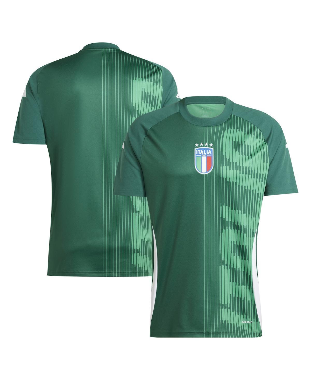 Adidas Mens Green Italy National Team 2024 Pre-Match Top - Green Product Image